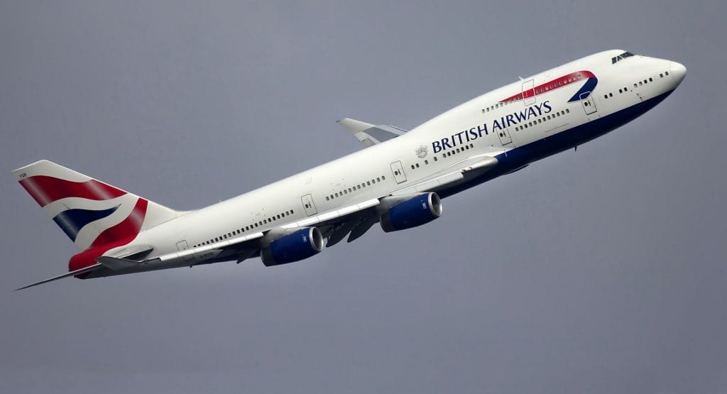 British Airways en plein vol