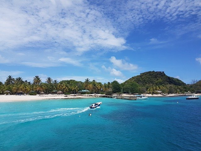 plages sur les grenadines dans la caraïbe
