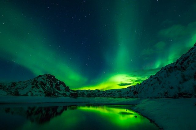 aurores boréales en Islande